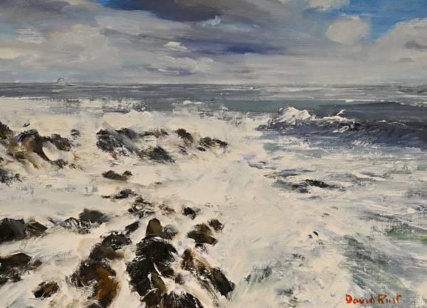 - Oil on Board, Painting by David Rust, measuring 28 x 39 cm (H x W) framed at 47 x 58 cm £750